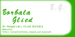 borbala glied business card